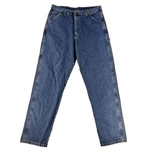Vintage Old Mill Carpenter Jeans Blue Men's 36x34 Blue 100% Cotton